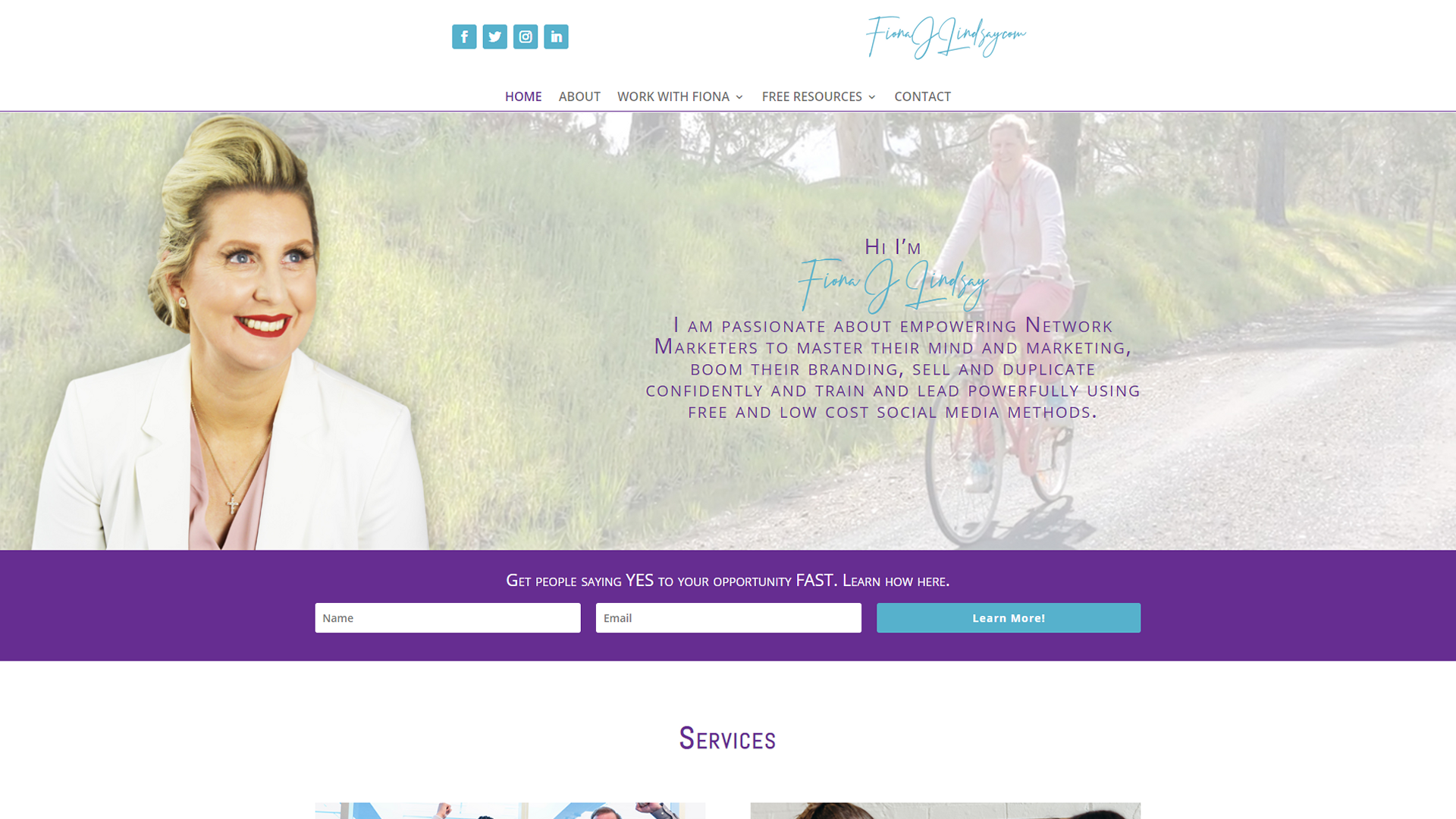 Fiona J Lindsay Website
